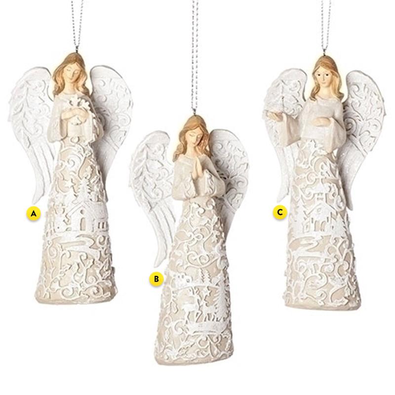Angel Ornaments - 3 Assorted