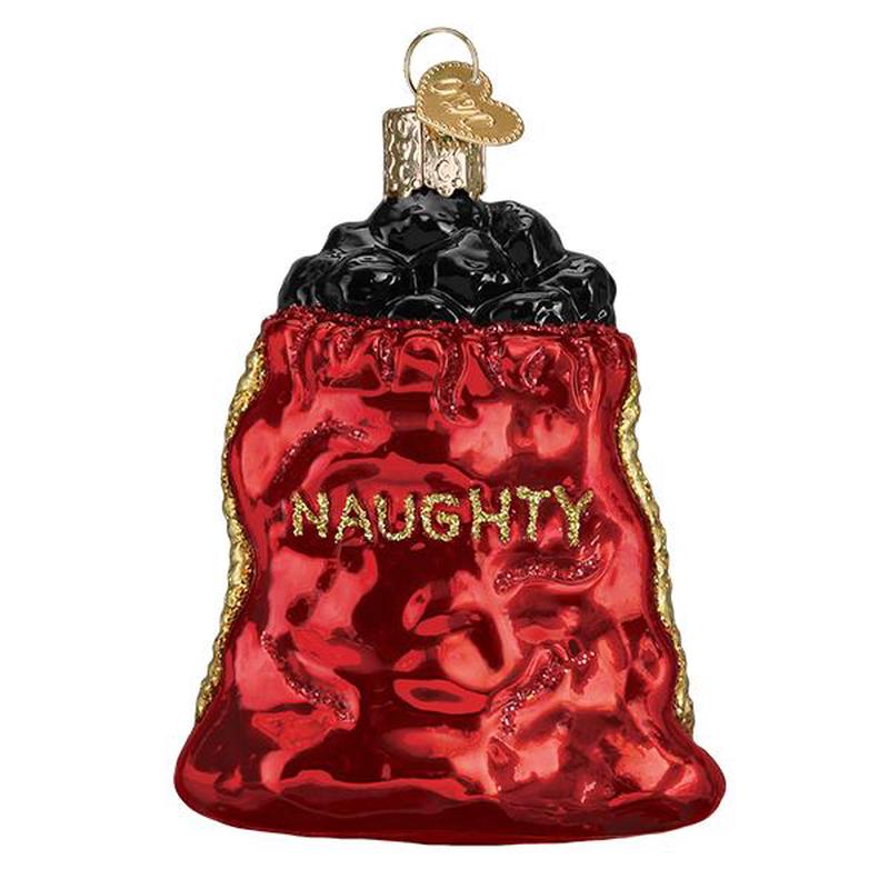 Bag of Coal Ornament - Old World Christmas