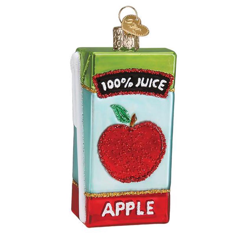 Apple Juice Box Ornament - Old World Christmas