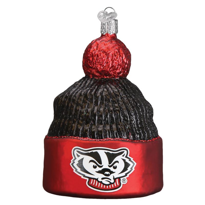 Wisconsin Badger Beanie Ornament - Old World Christmas