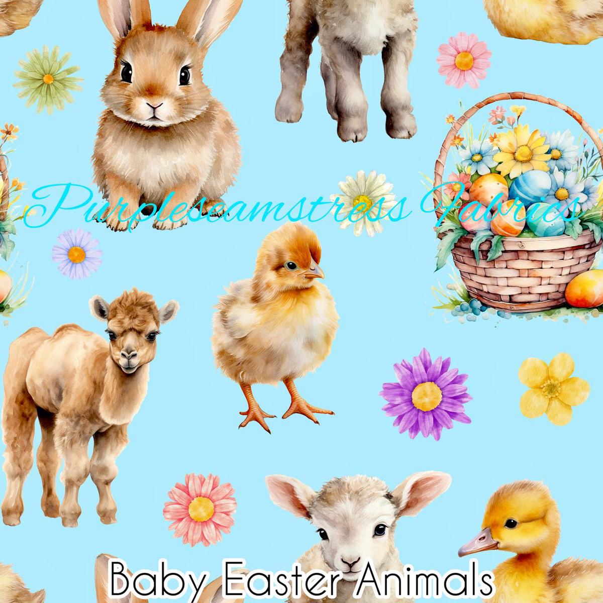Baby Easter Animals  Fabric