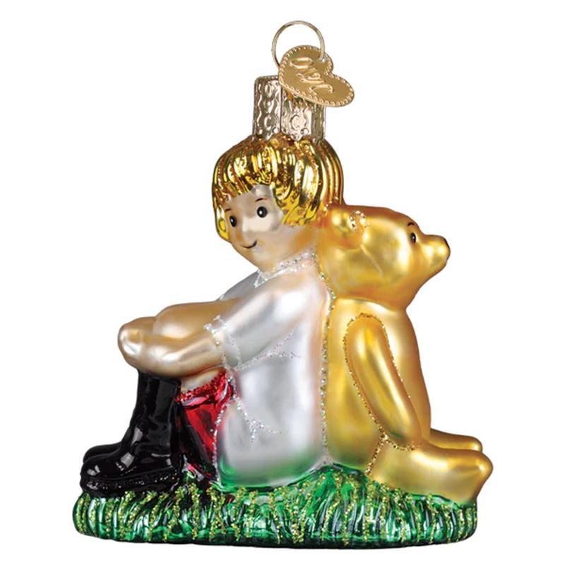 Winnie and Christopher Robin Ornament - Old World Christmas