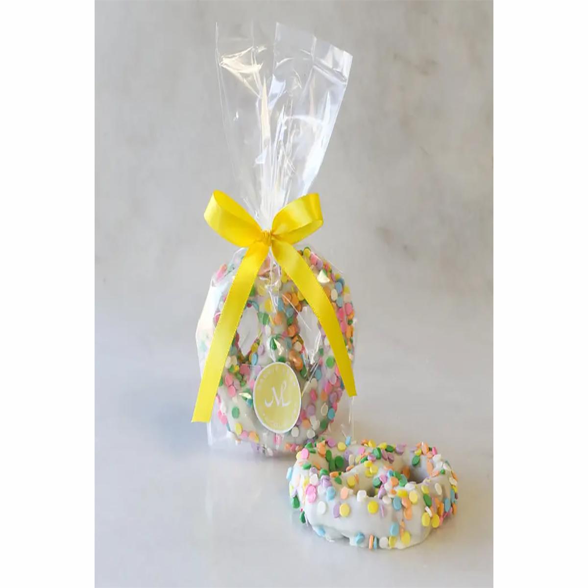 2pc White Chocolate Pretzels Spring Decorations