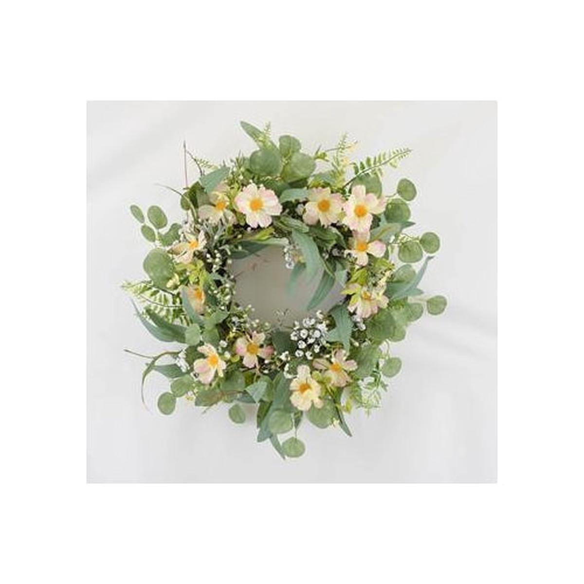 WILD COUNTRY ROSE FLORAL WREATH 60CM