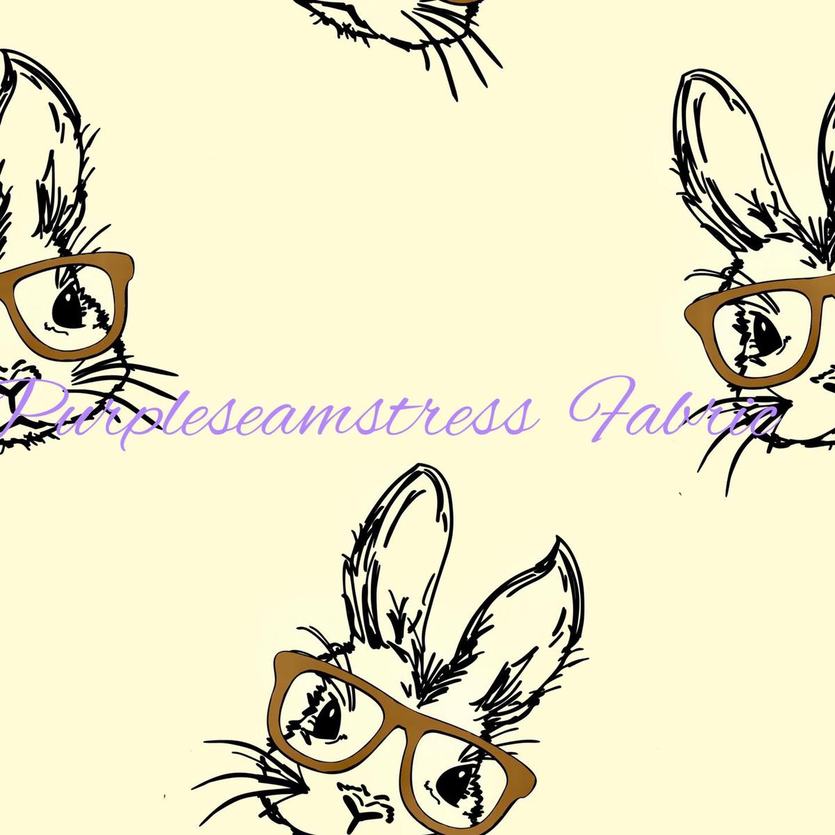 Wise Hares Easter  Fabric