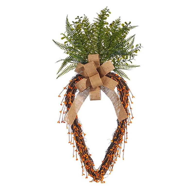 28 Grapevine Carrot Wreath
