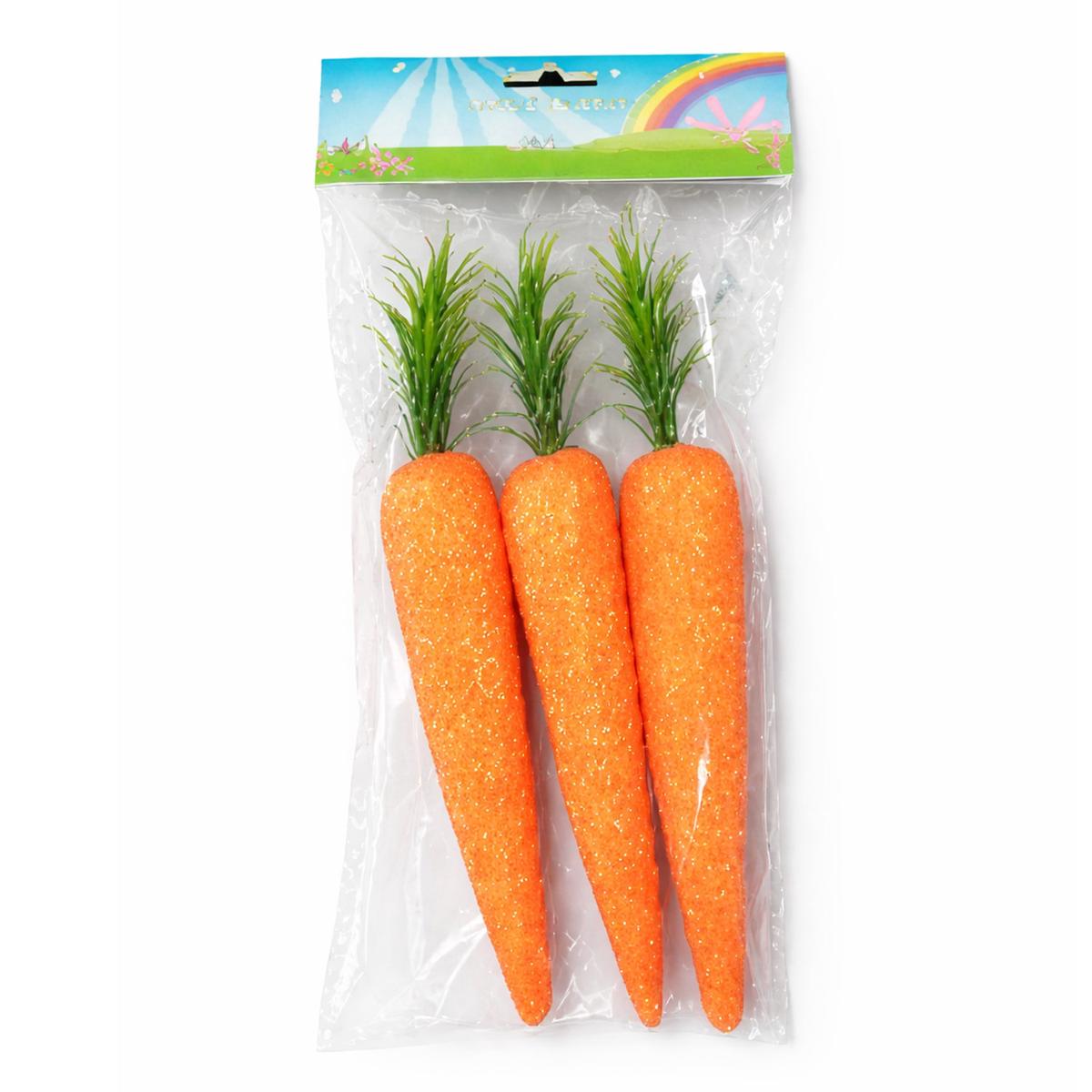 3 Pack Large Carrot Decorations