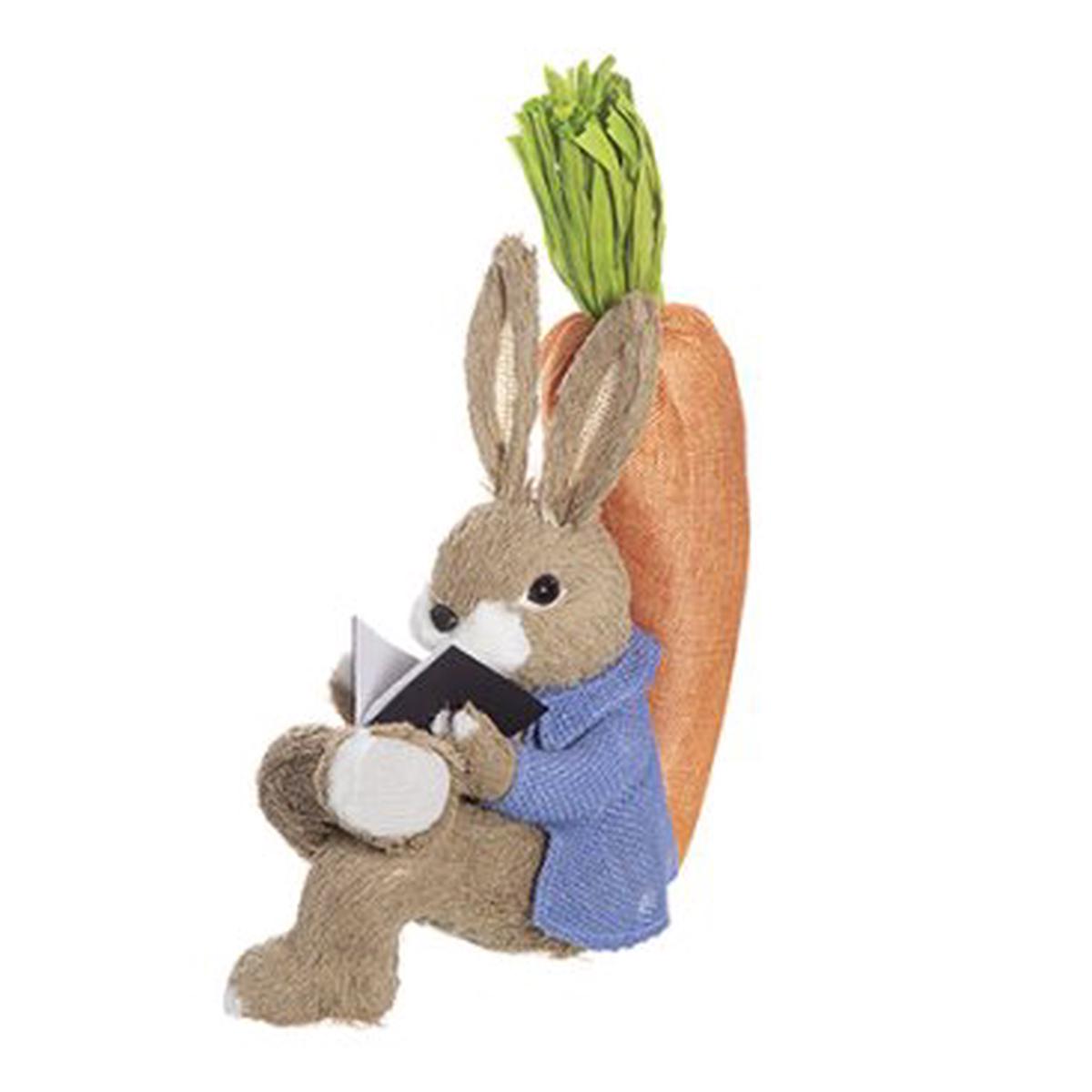 30cm Rory Rustic Male Bunny Reading Book