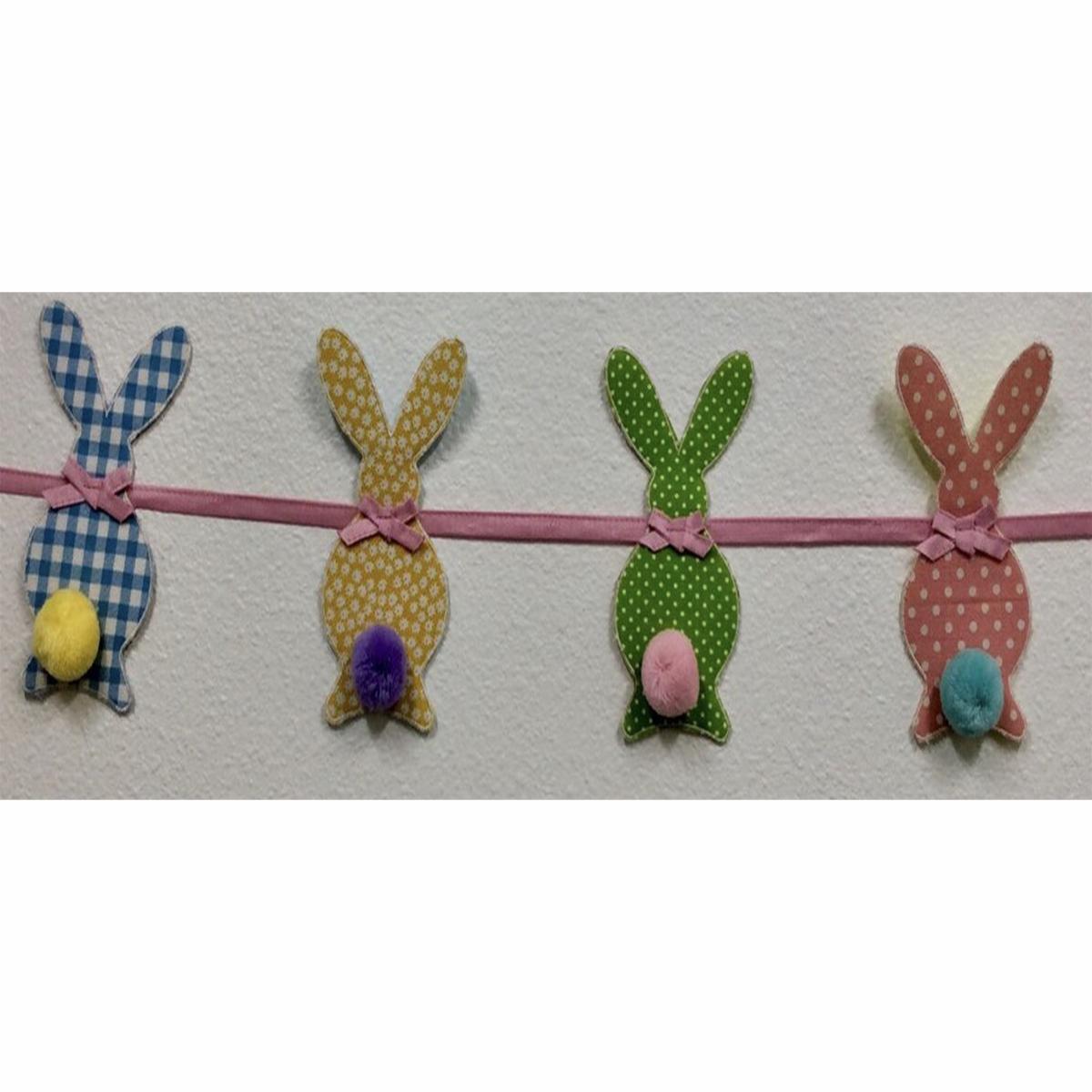 72" Gingham Bunny Bunting