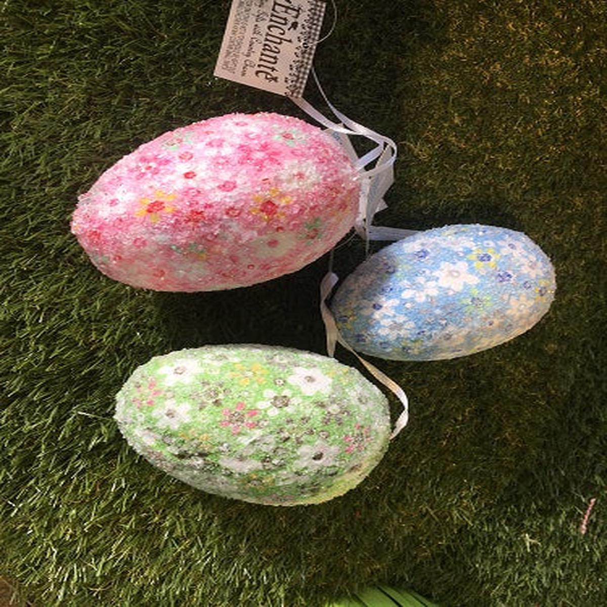 SUGARED EGG HANGER LARGE