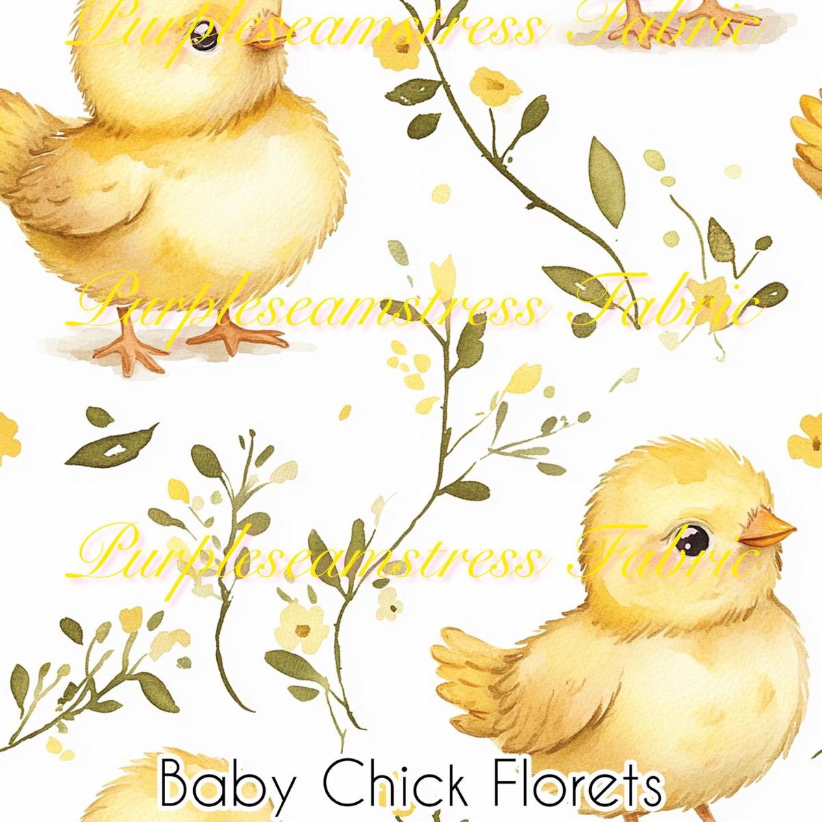 Baby Chick Florets  Fabric