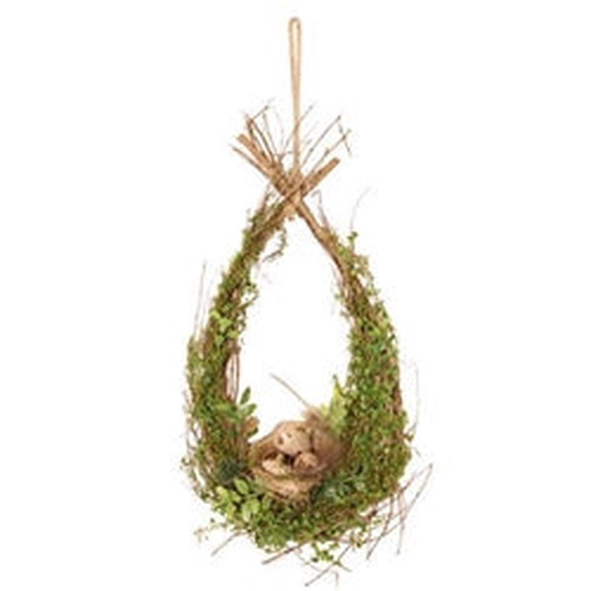 BIRDS NEST TEARDROP HANGER
