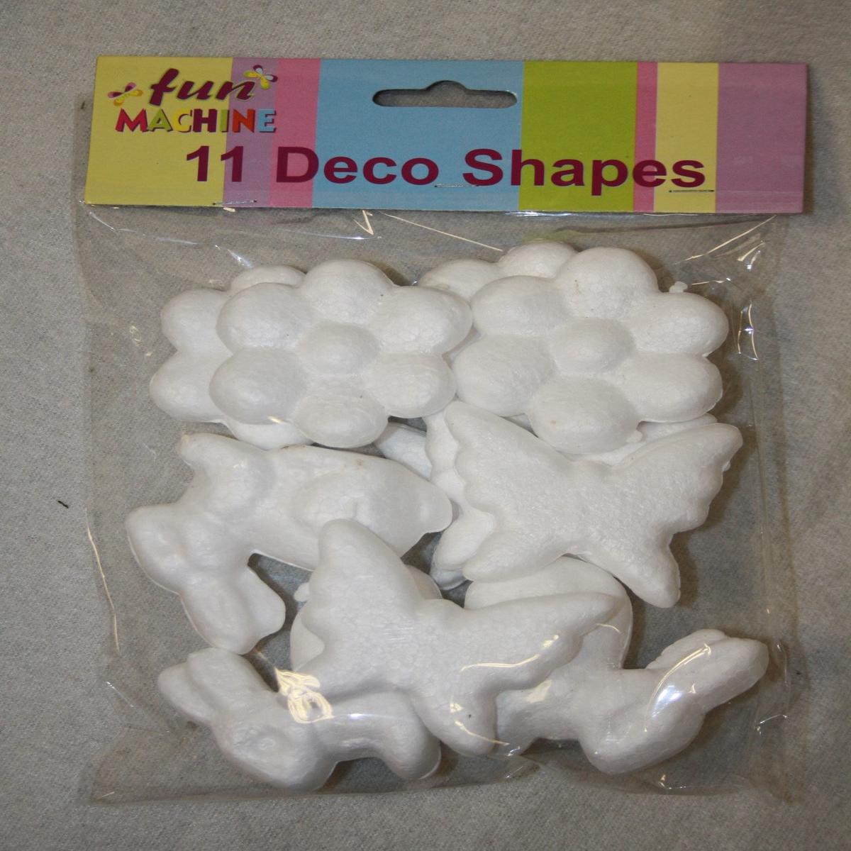11 Deco polystyrene Easter Foam Shapes