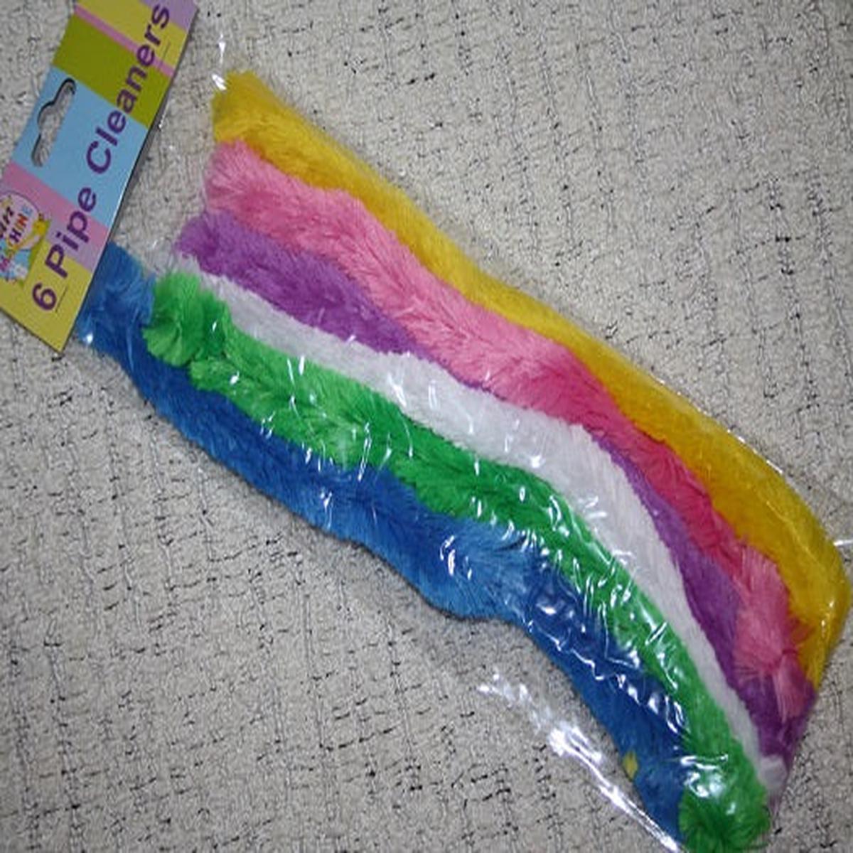 6 Large Easter theme pipe cleaners