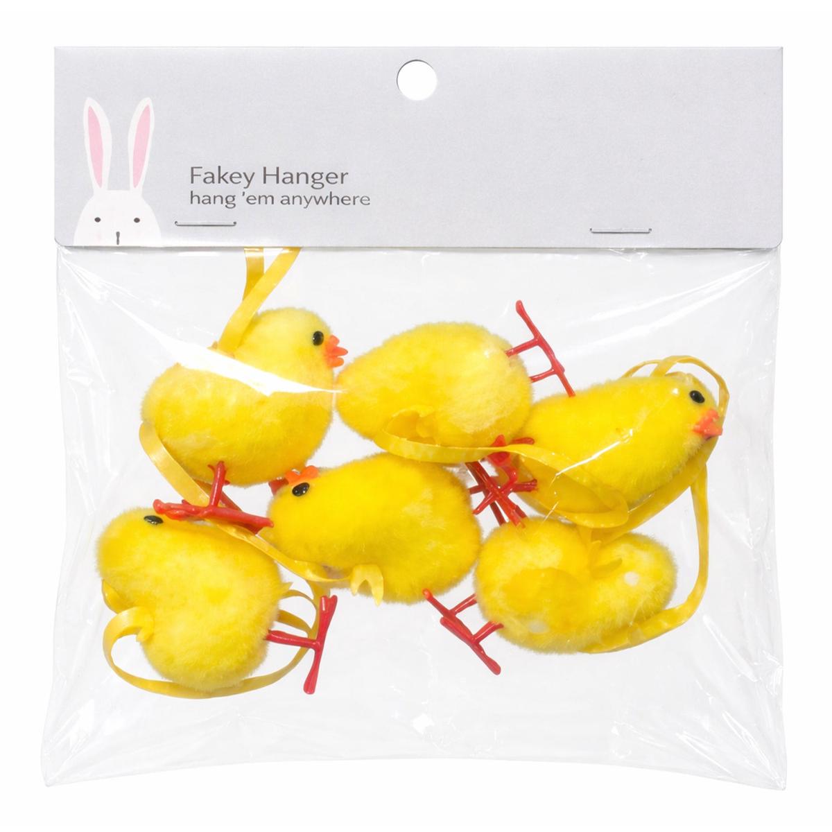 6 Pack Hanging Easter Chicks