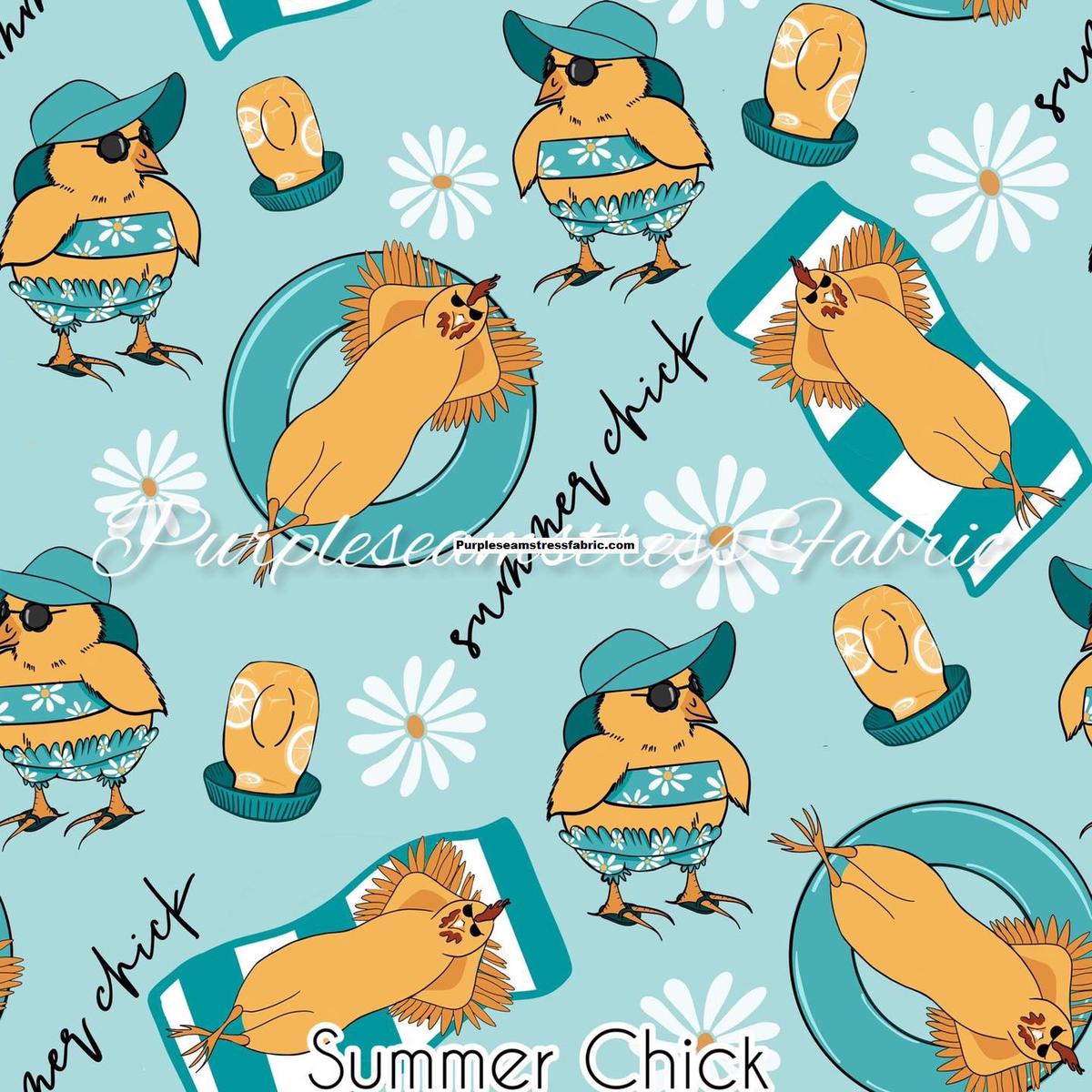 Summer Chick  Fabric