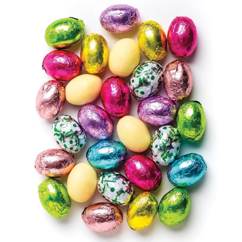 White Chocolate Easter Foiled Eggs