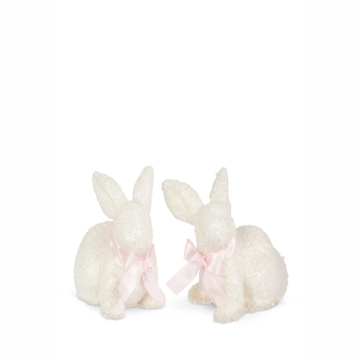 White Glitter Bunny
