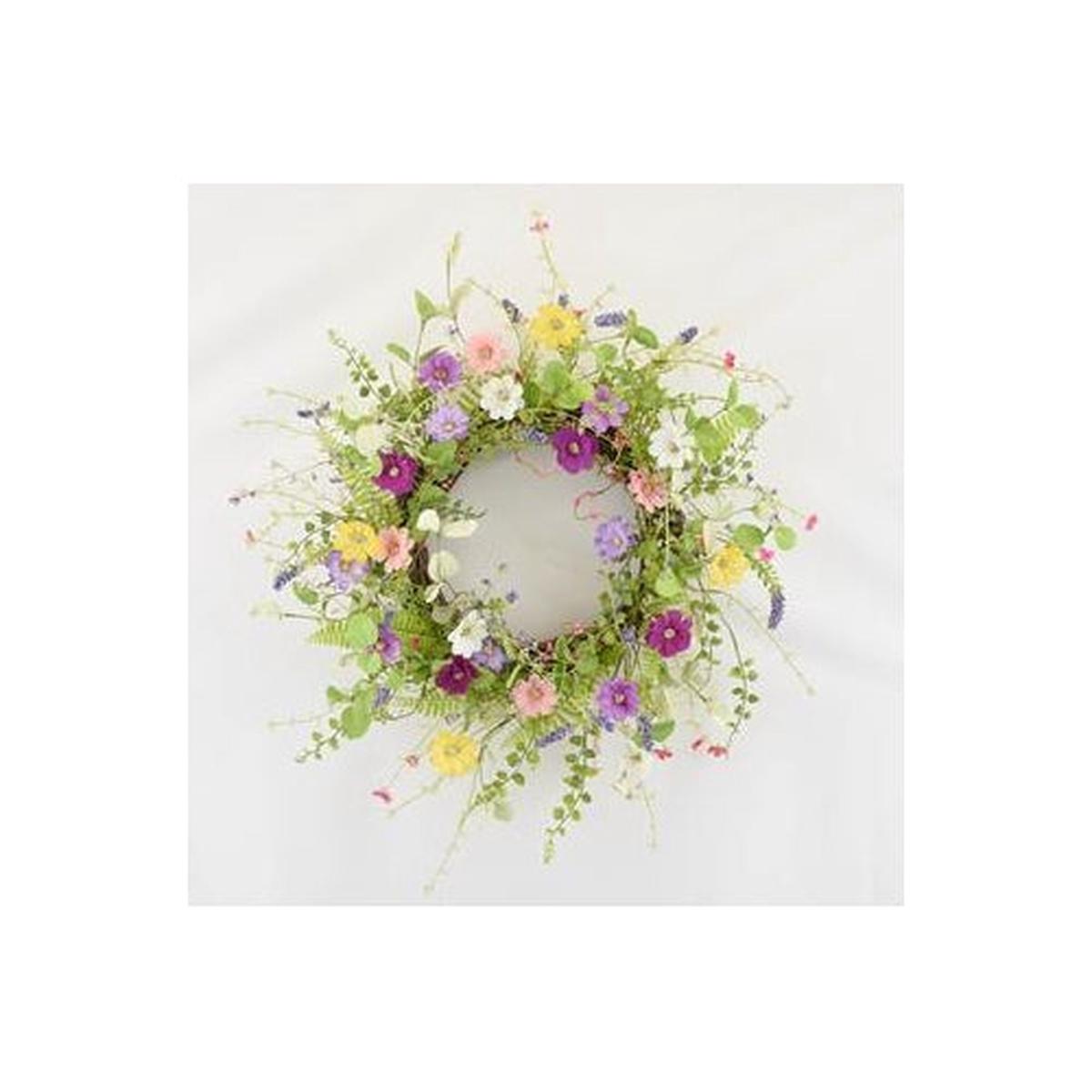 WILDFLOWER WREATH 55CM