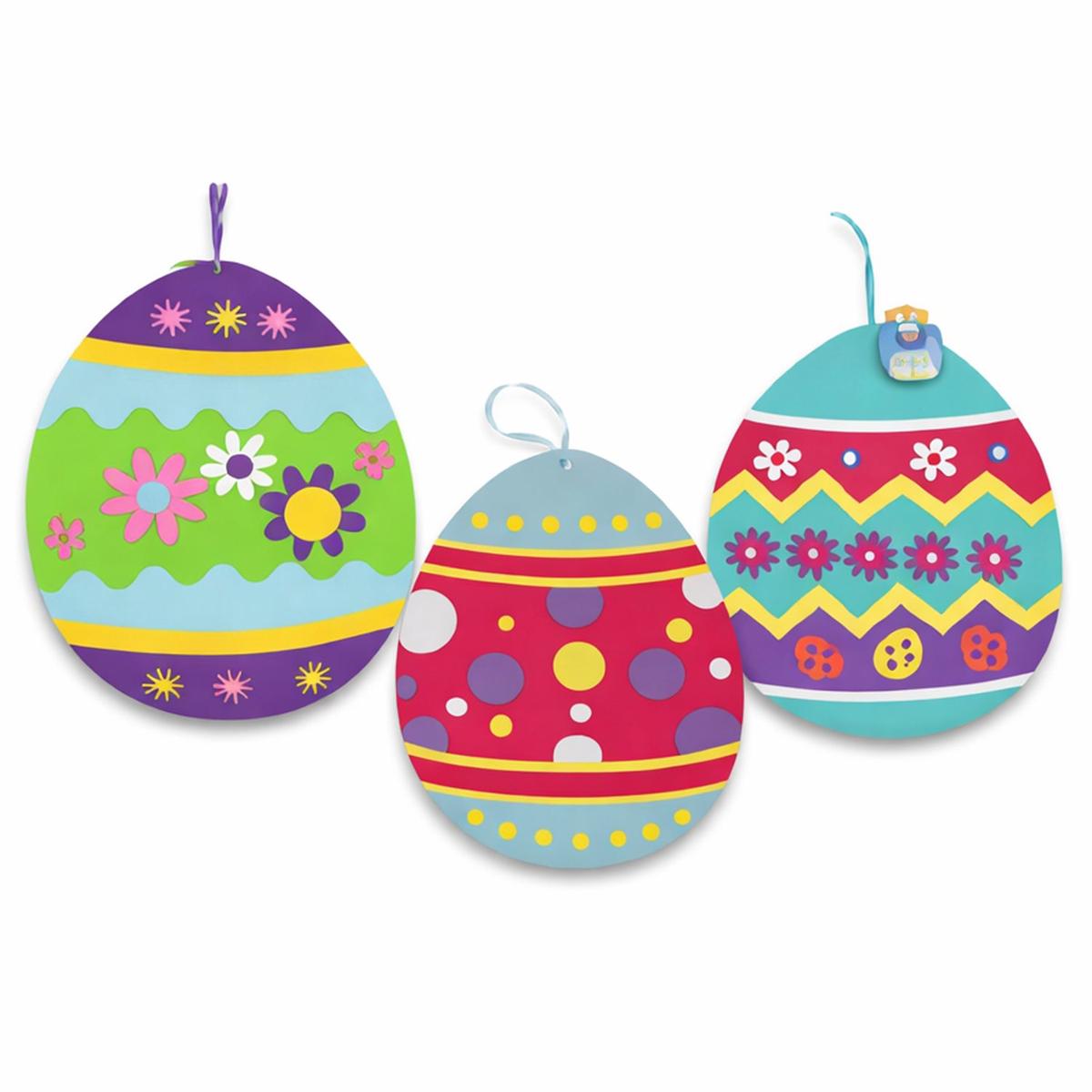 15" Easter Felt Hanging Egg Decoration