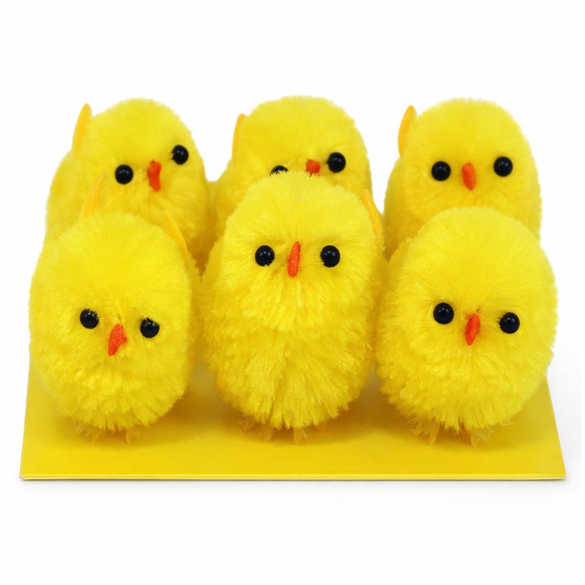 6 Piece Yellow Chicks