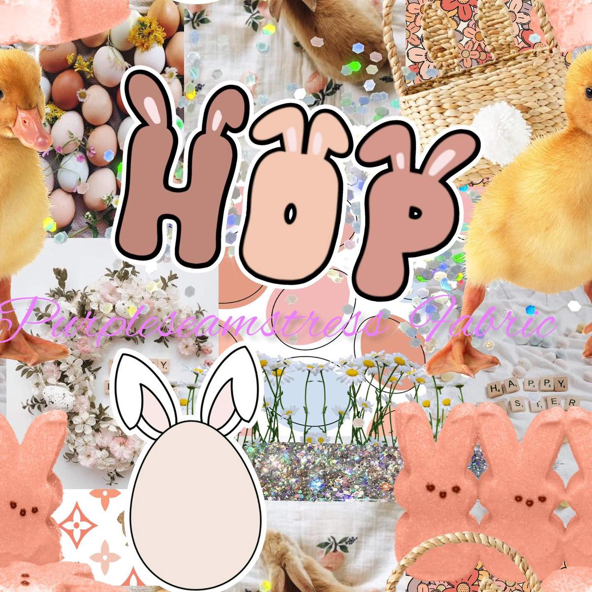 Abstract Easter  Fabric