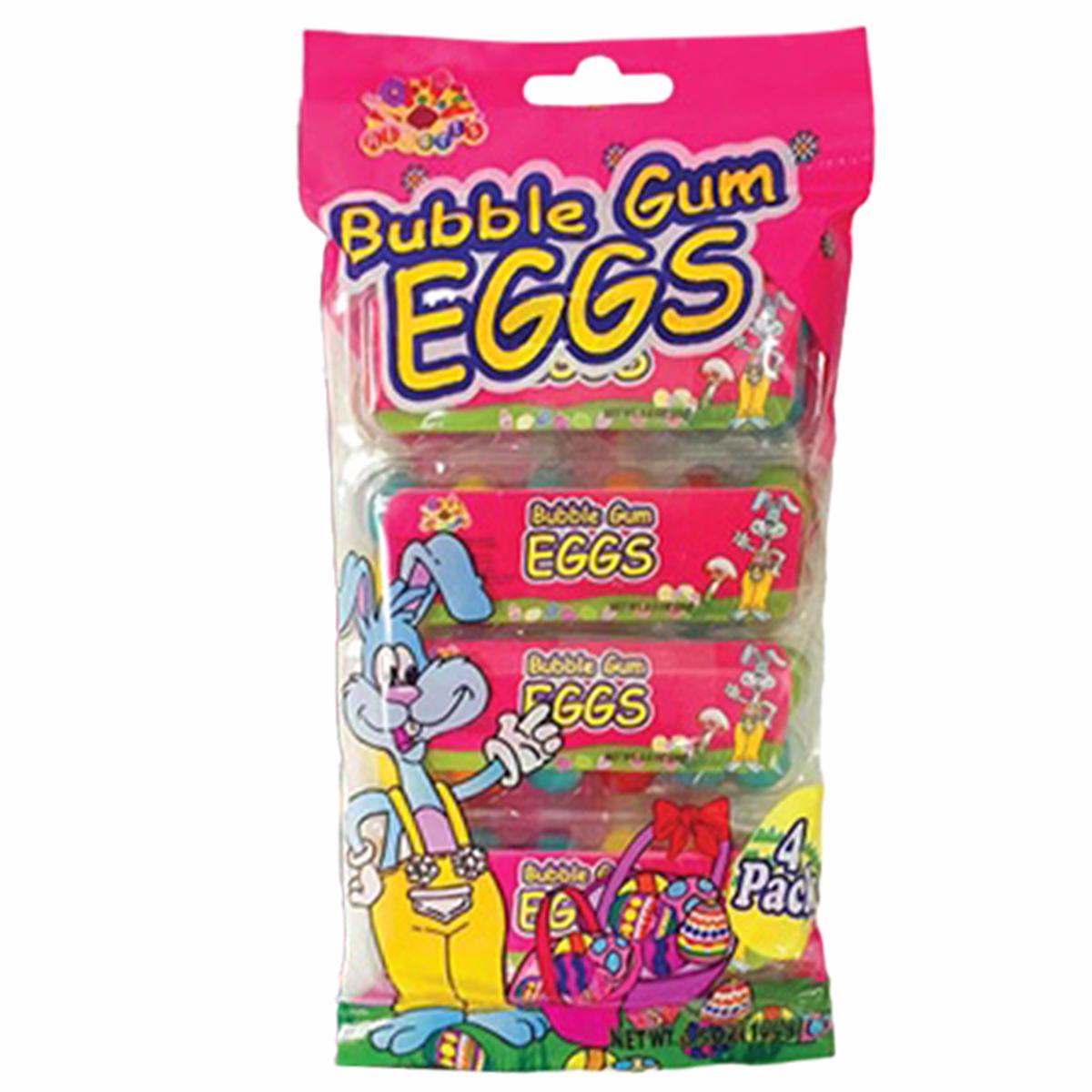 Albert's Easter 4 Pack Bubble Gum Eggs Trays 2.4 oz.