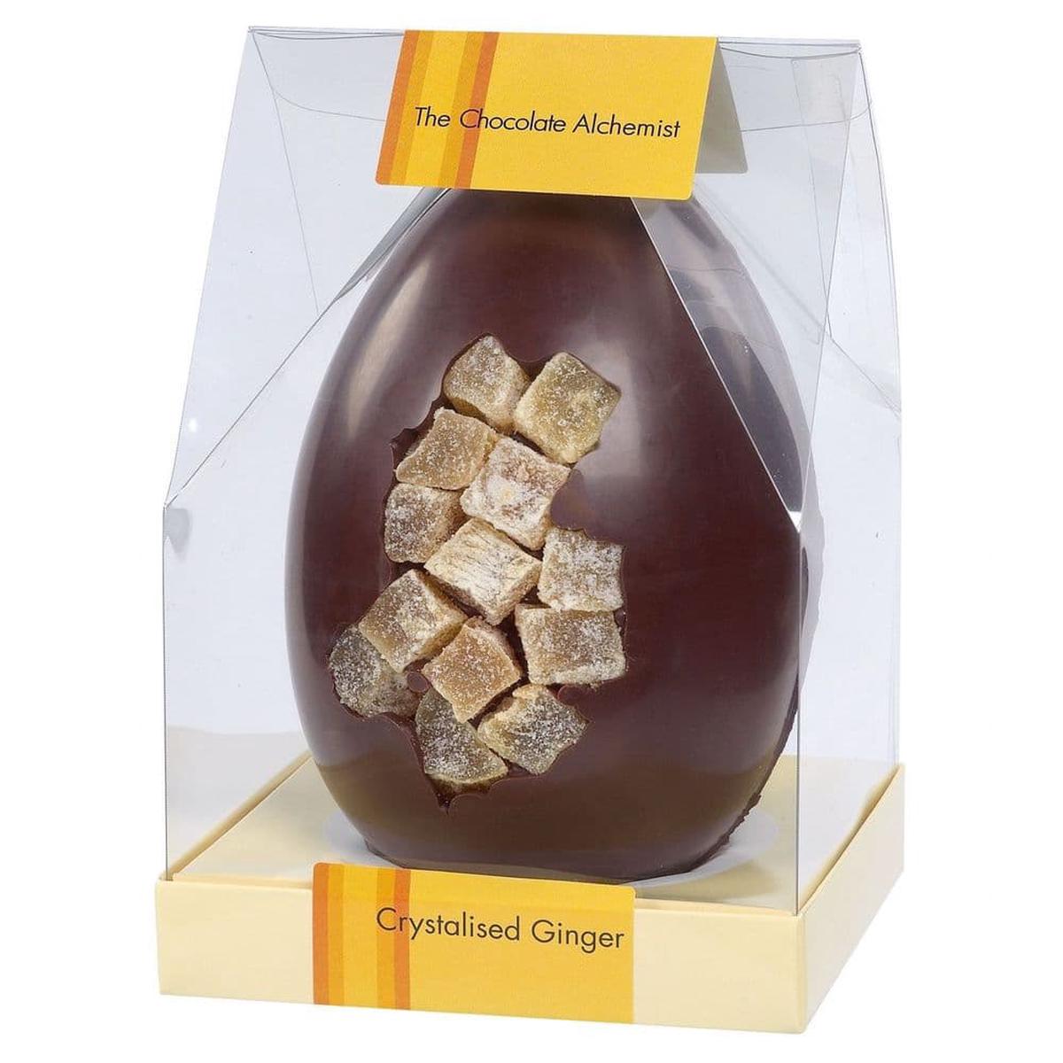 The Chocolate Alchemist Inclusion Egg Dark Ginger 350g