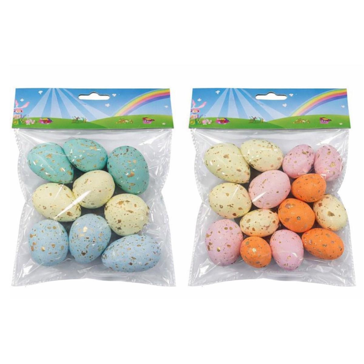 12 Speckled Eggs 2 Assorted Colours