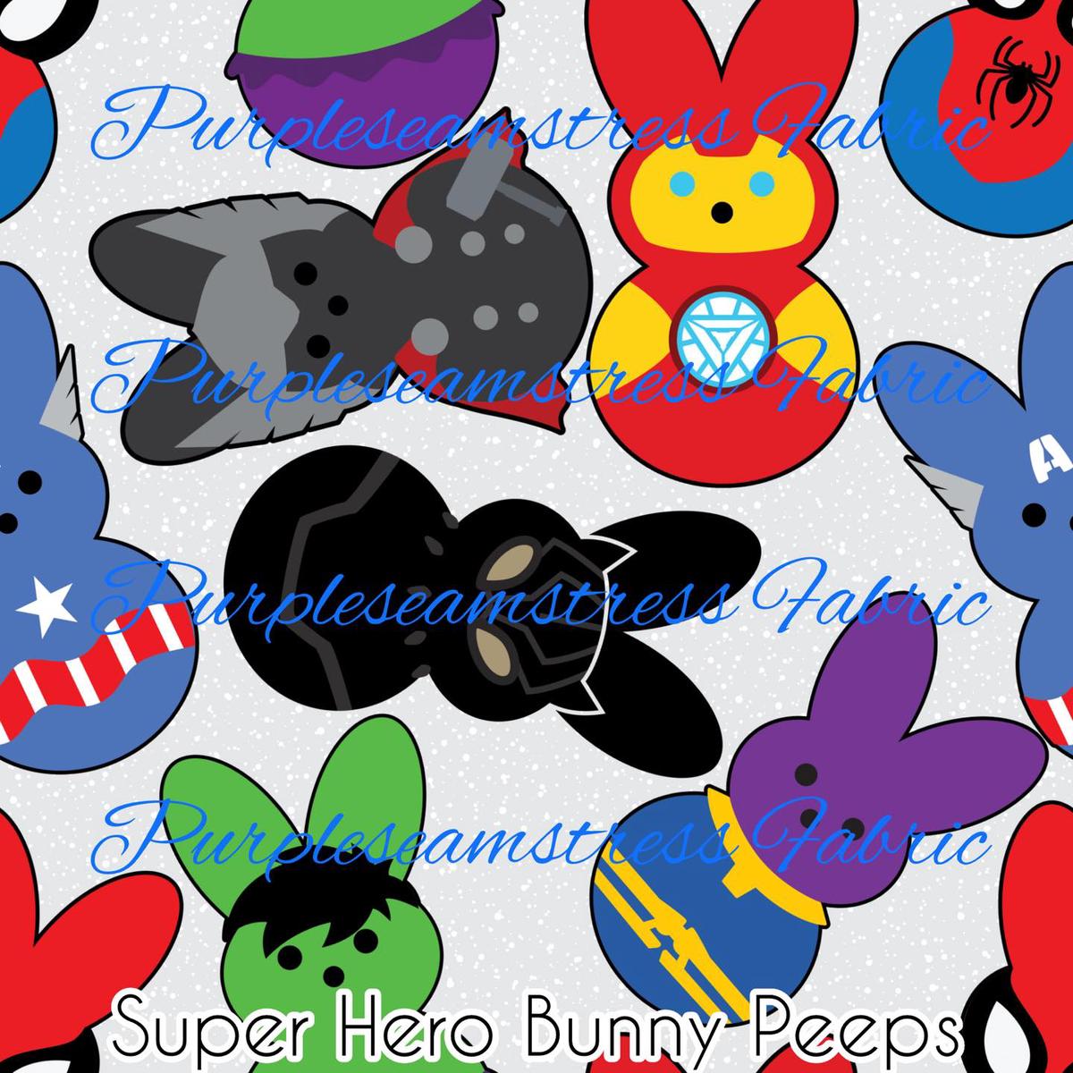 Super Hero Bunny Peeps  Fabric