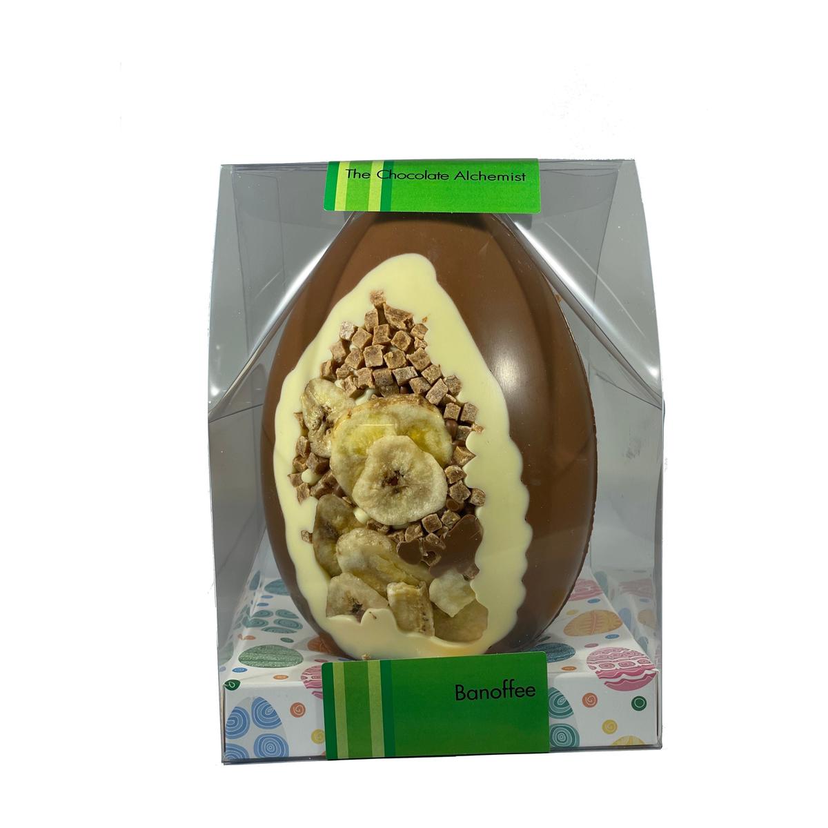 The Chocolate Alchemist Inclusion Egg Milk Banoffee 350g