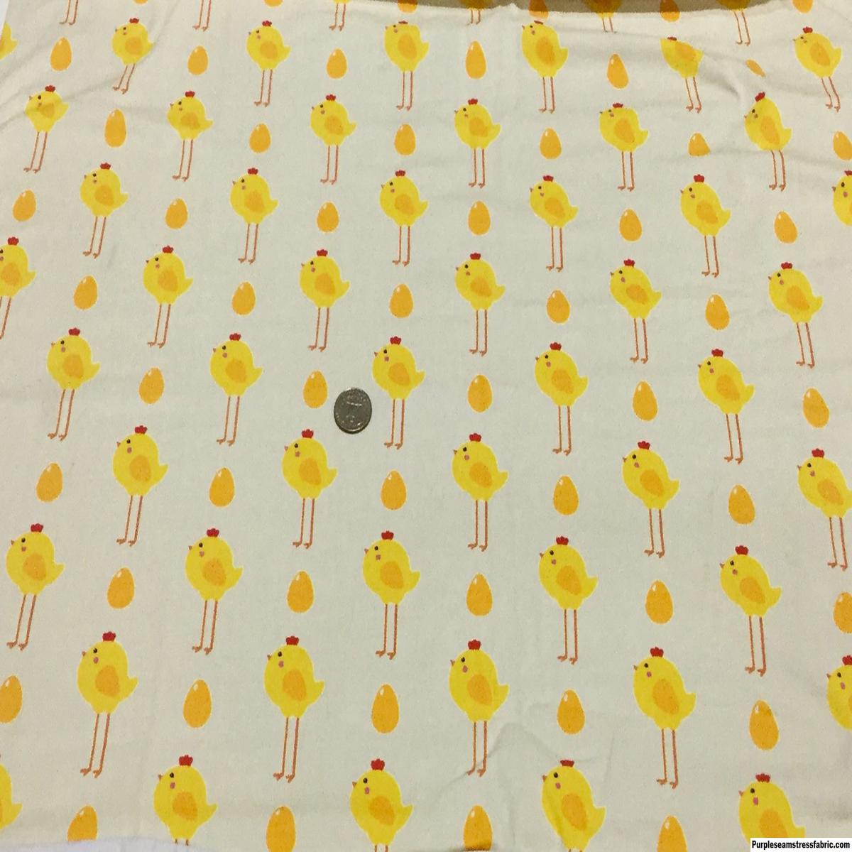 Yellow Easter Chicks  Fabric