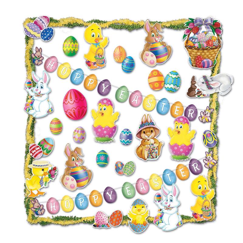 26 Piece Easter Trimorama Decorating Kit