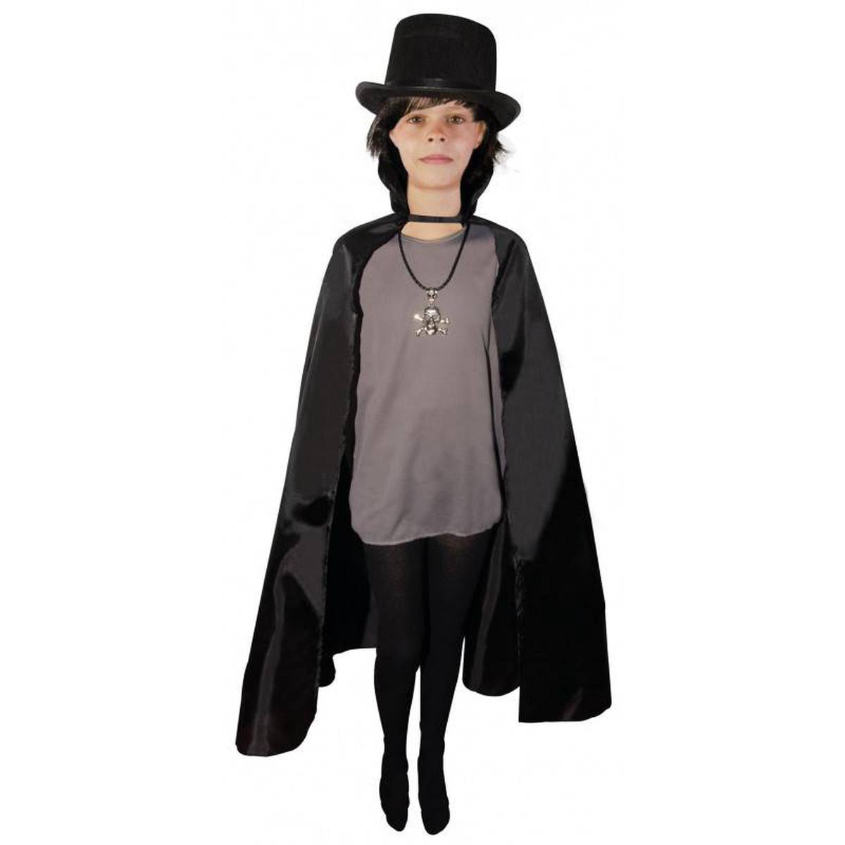 Black Cloak with Lace for Kids Halloween Accessories