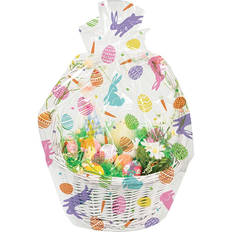 Easter Bunny and Eggs Easter Basket Bags (12 per Case)