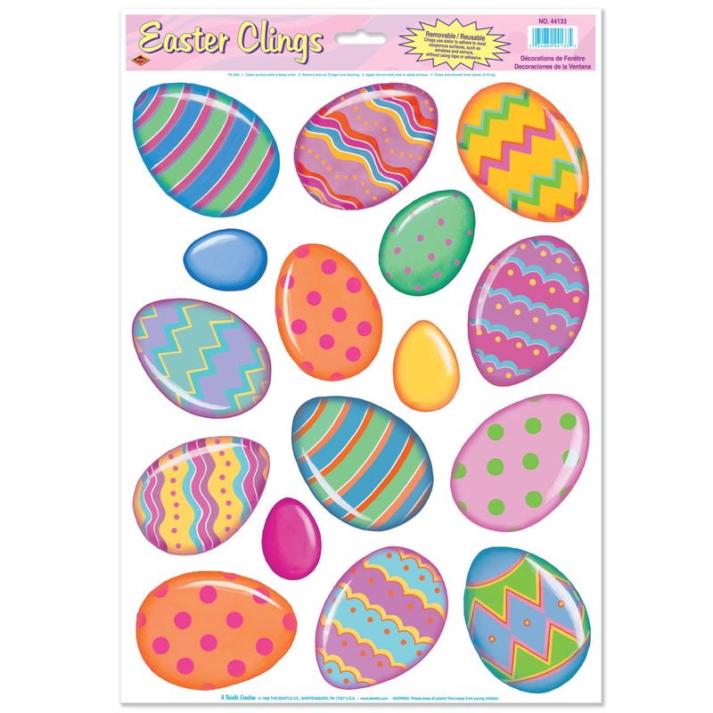 Easter Color Bright Egg Clings