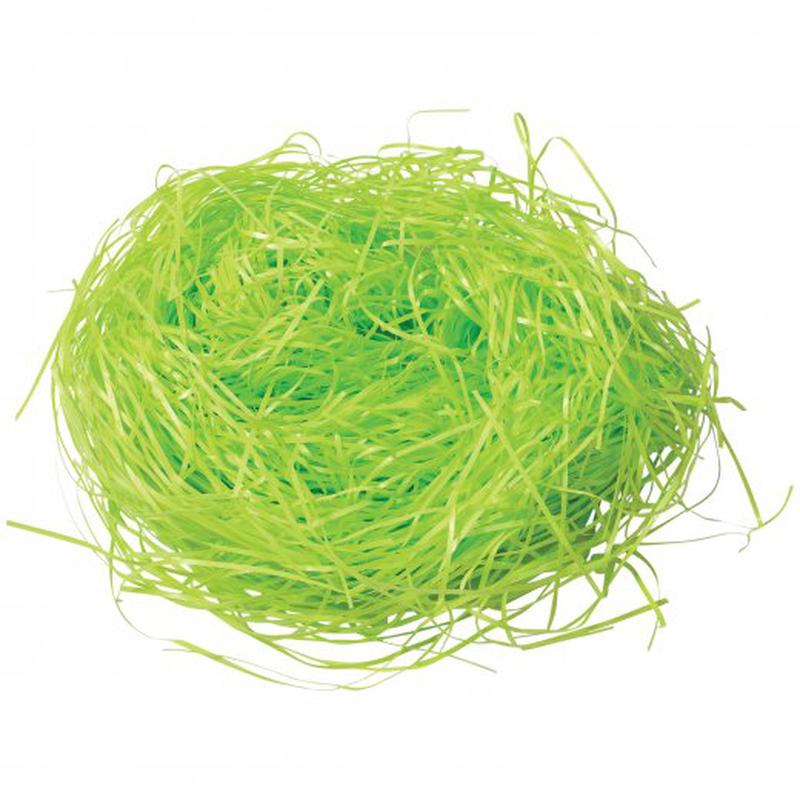 Easter Grass - Plastic Green Decoration (One Dozen)