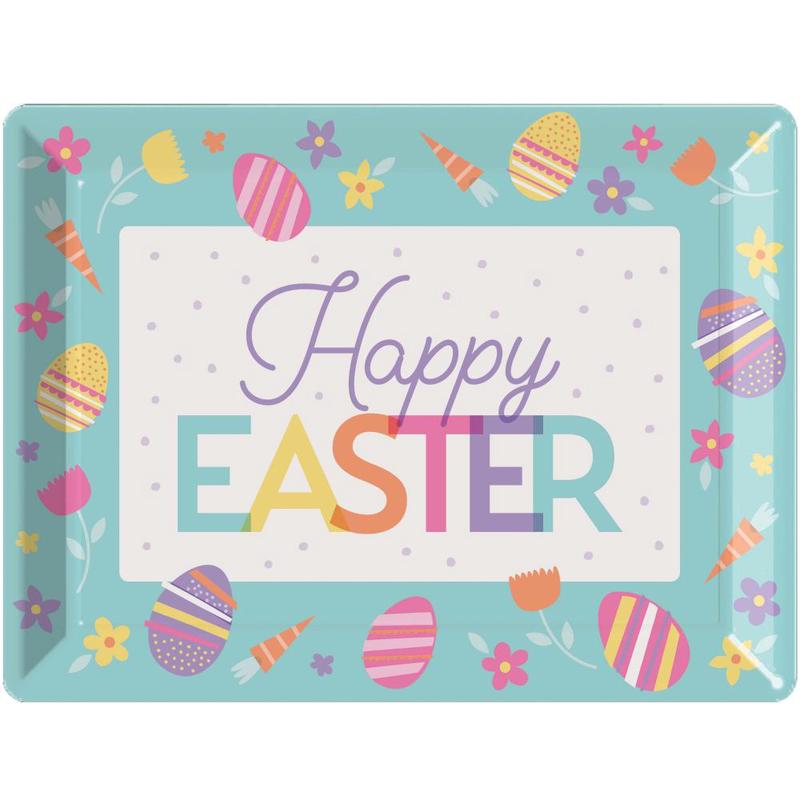 Easter Plastic Tray 10" x 14" (12 per Case)