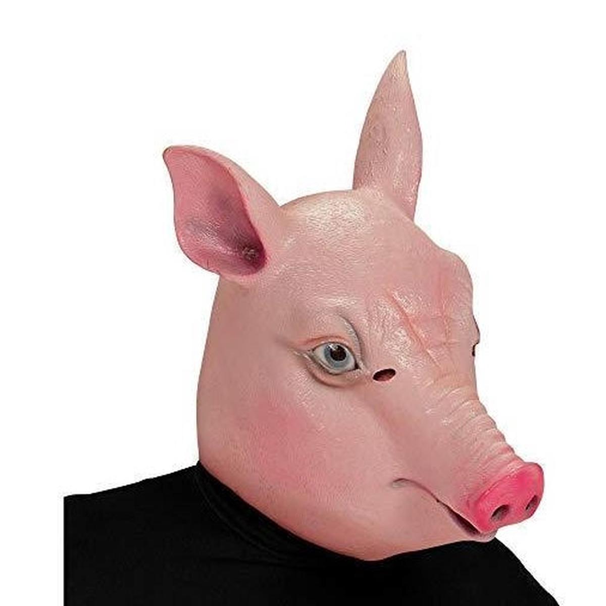 Full Head Latex Pig Mask for Halloween and Carnival
