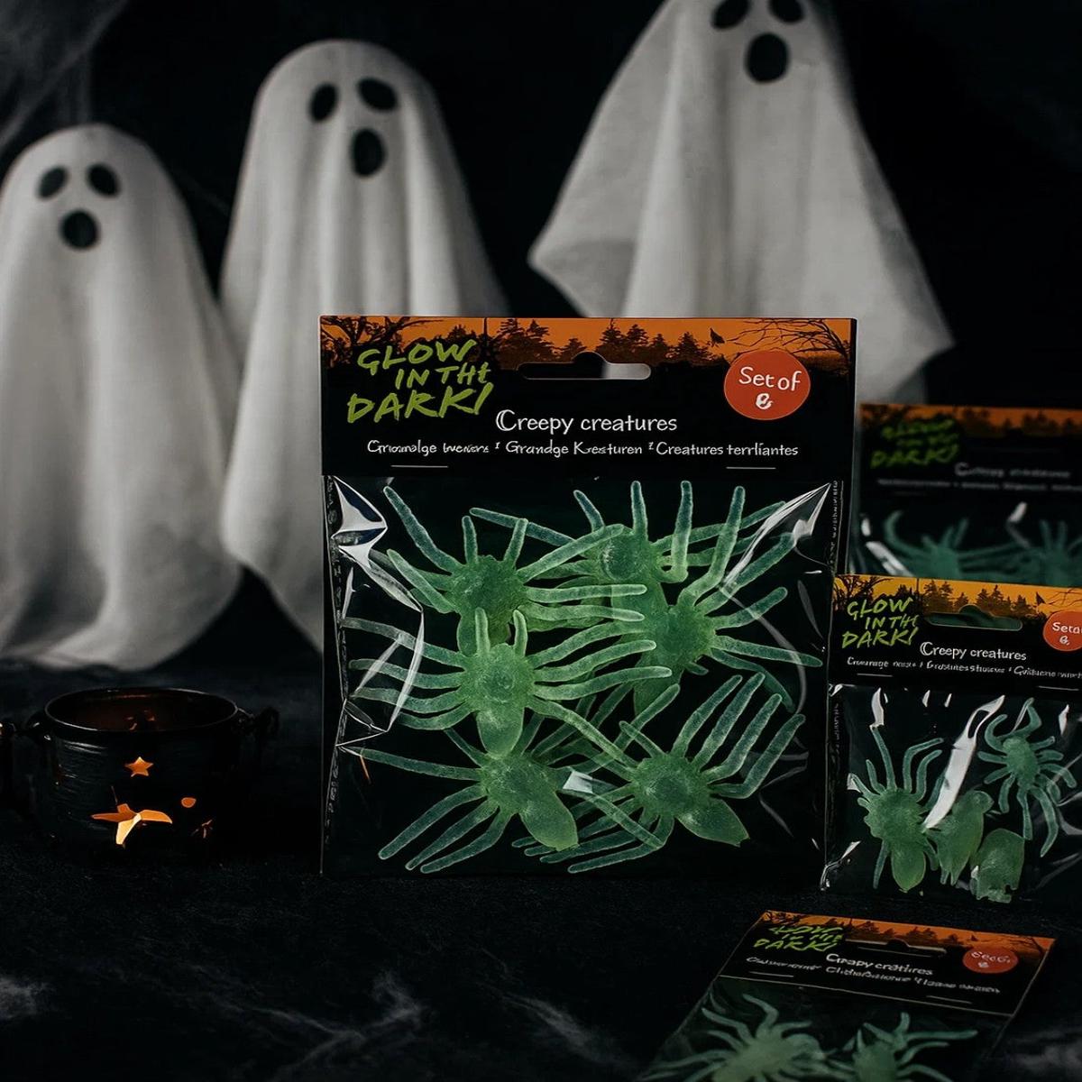 Glow-in-the-dark Halloween Decorations 6pcs
