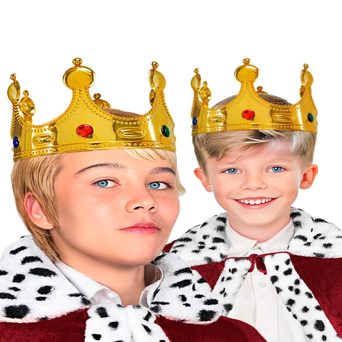 Gold Carnival Royal Crown for Children