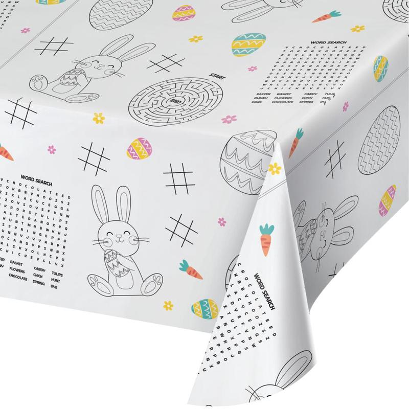 Kids Easter Activity Paper 54" x 84" Tablecover (12 per Case)
