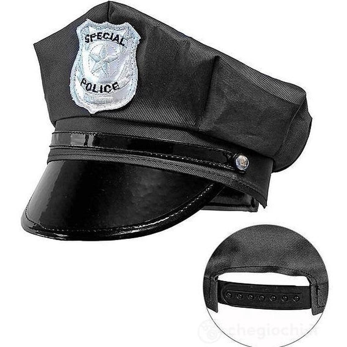 Adjustable Police Hat Halloween and Carnival Accessory