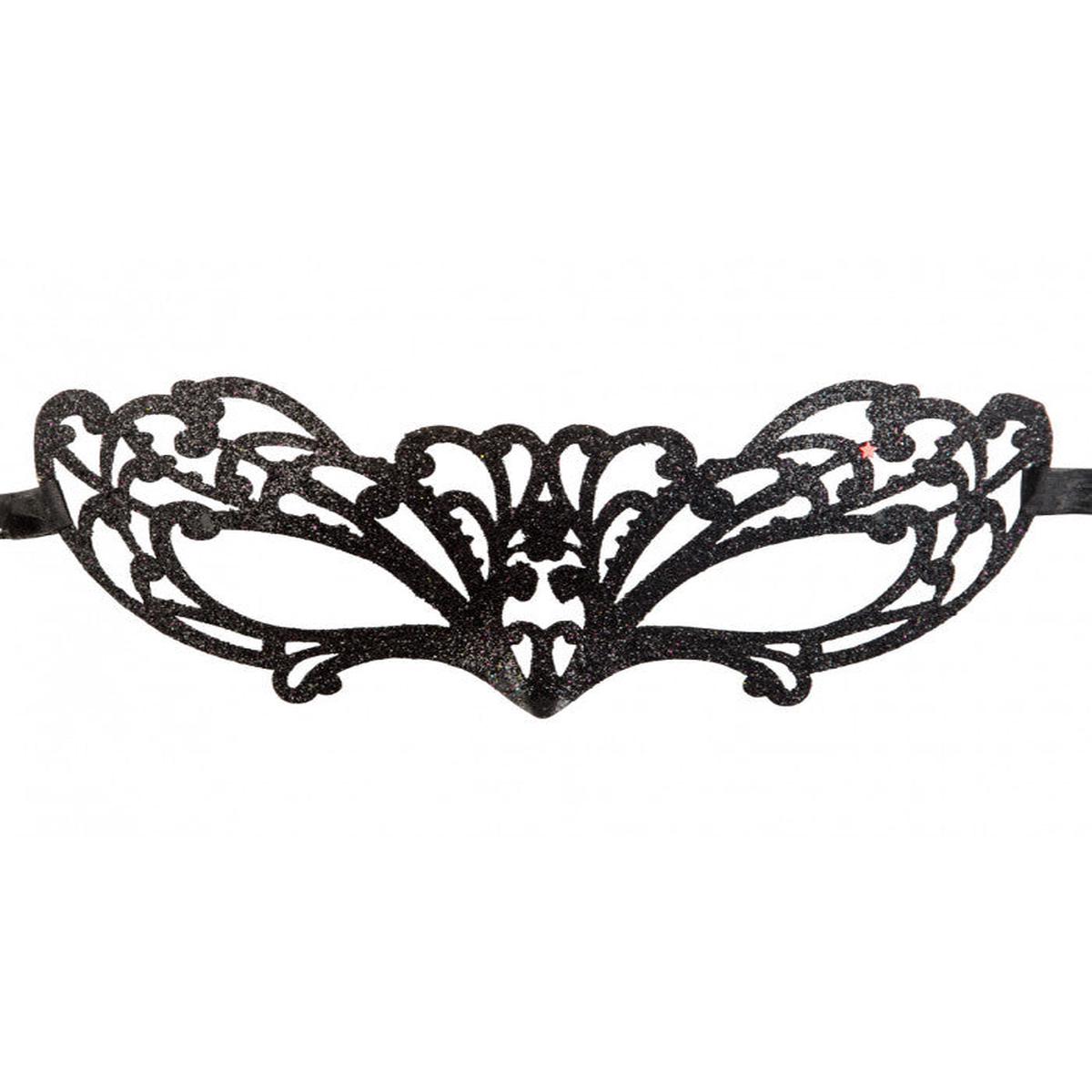Black Eye Mask with Glitter Carnival Masks