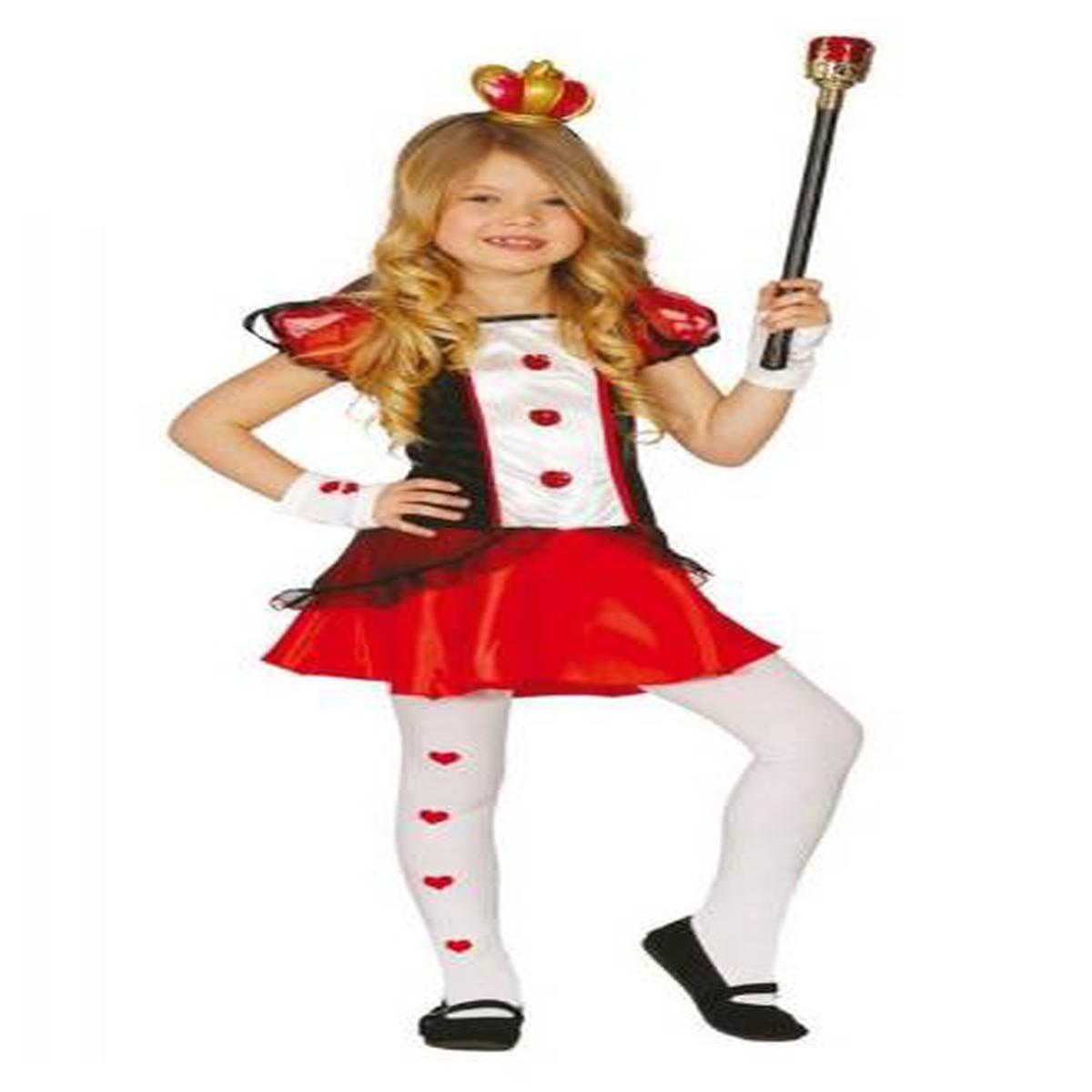 Queen of Hearts Carnival Costume for Girls