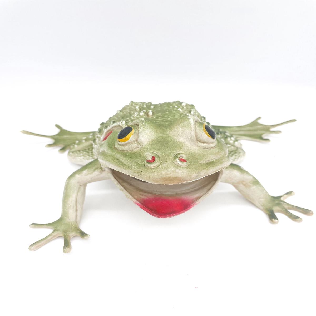 Rubber Frog with Open Mouth 18cm Halloween Pranks