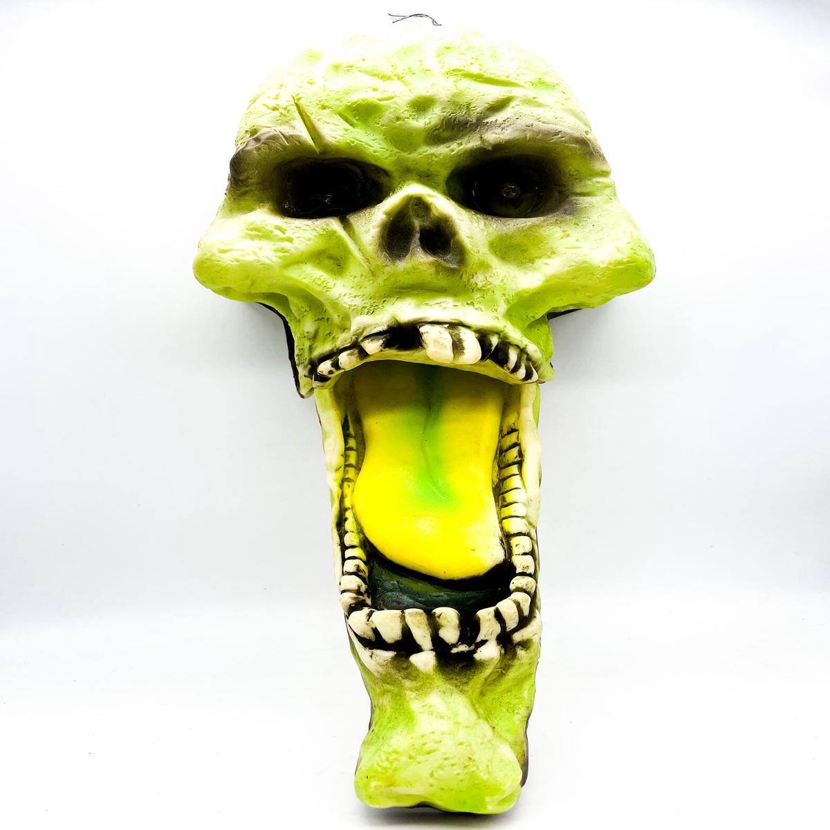 Skull With Glowing Eyes Halloween Ornaments