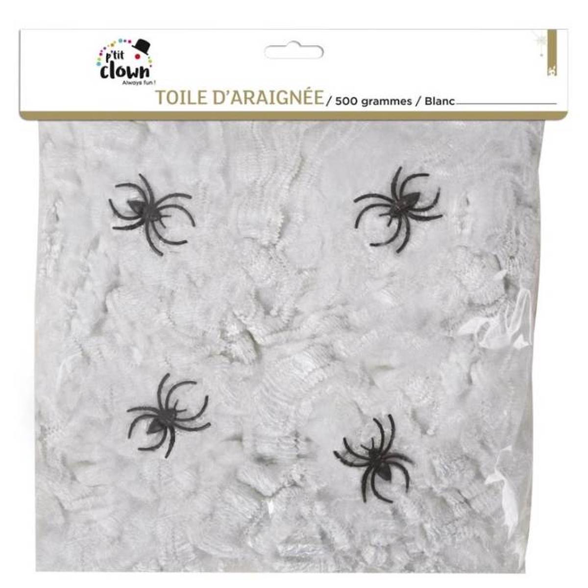 Spider Web with 24 Spiders Halloween Ornaments