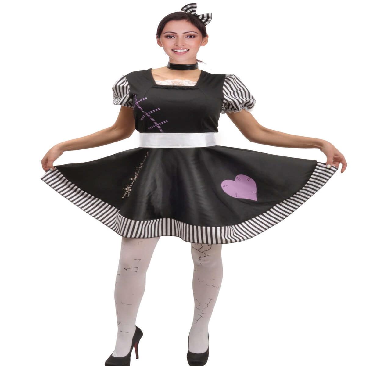 Women's Halloween Horror Dolly Costume One Size