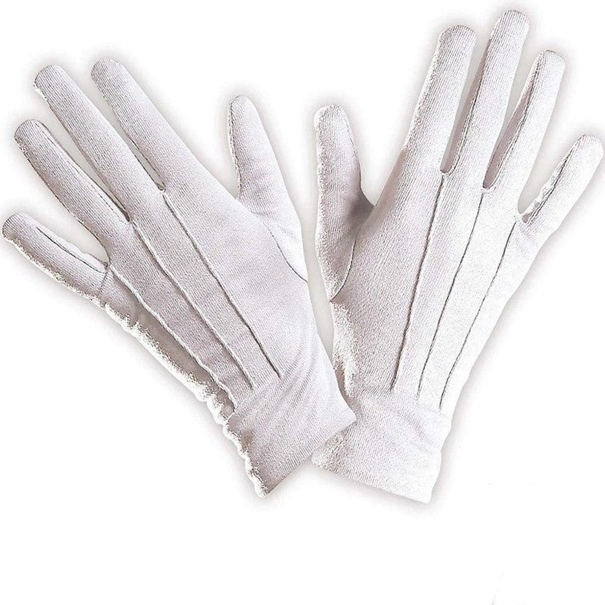 XL White Gloves Halloween and Carnival Accessories